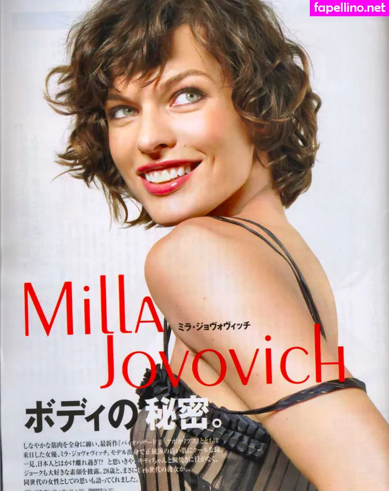 MillaJovovich Leaked Nude Picture #og0VCXarXS