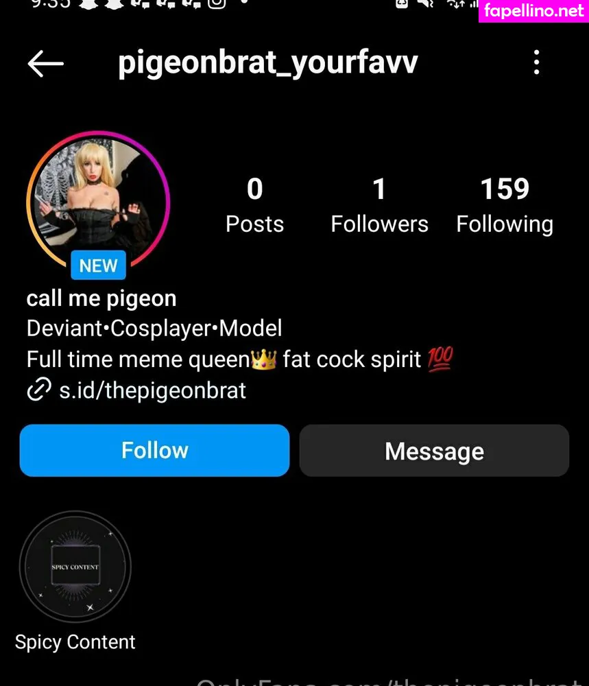 Thepigeonbrat, thepigeoness Leaked Nude Picture #25NPMJsjLt